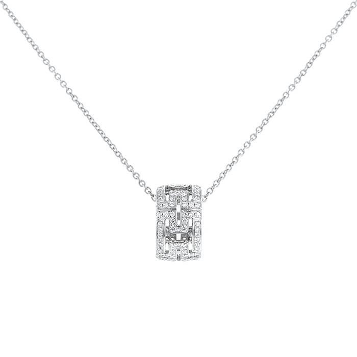 [Together Jewelry]PARENTESI NECKLACE SILVER DIAMOND
