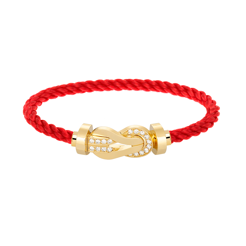 [Together Jewelry]CHANCE LARGE 8 FIGURE BUCKLE HALF DIAMOND BRACELET GOLD