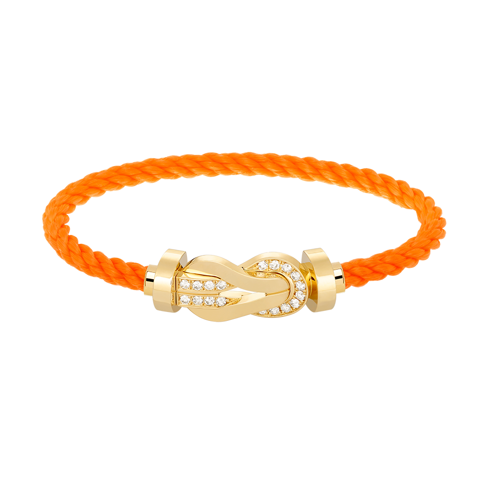 [Together Jewelry]CHANCE LARGE 8 FIGURE BUCKLE HALF DIAMOND BRACELET GOLD