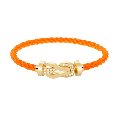 [Together Jewelry]CHANCE LARGE 8 FIGURE BUCKLE HALF DIAMOND BRACELET GOLD