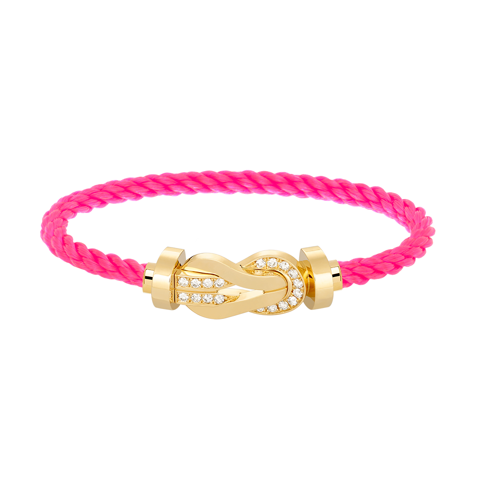 [Together Jewelry]CHANCE LARGE 8 FIGURE BUCKLE HALF DIAMOND BRACELET GOLD