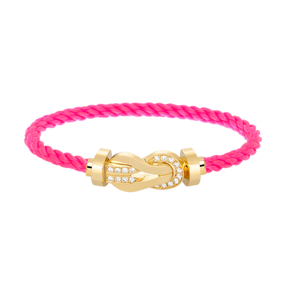 [Together Jewelry]CHANCE LARGE 8 FIGURE BUCKLE HALF DIAMOND BRACELET GOLD