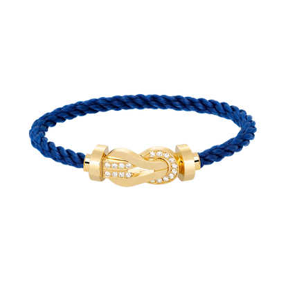 [Together Jewelry]CHANCE LARGE 8 FIGURE BUCKLE HALF DIAMOND BRACELET GOLD