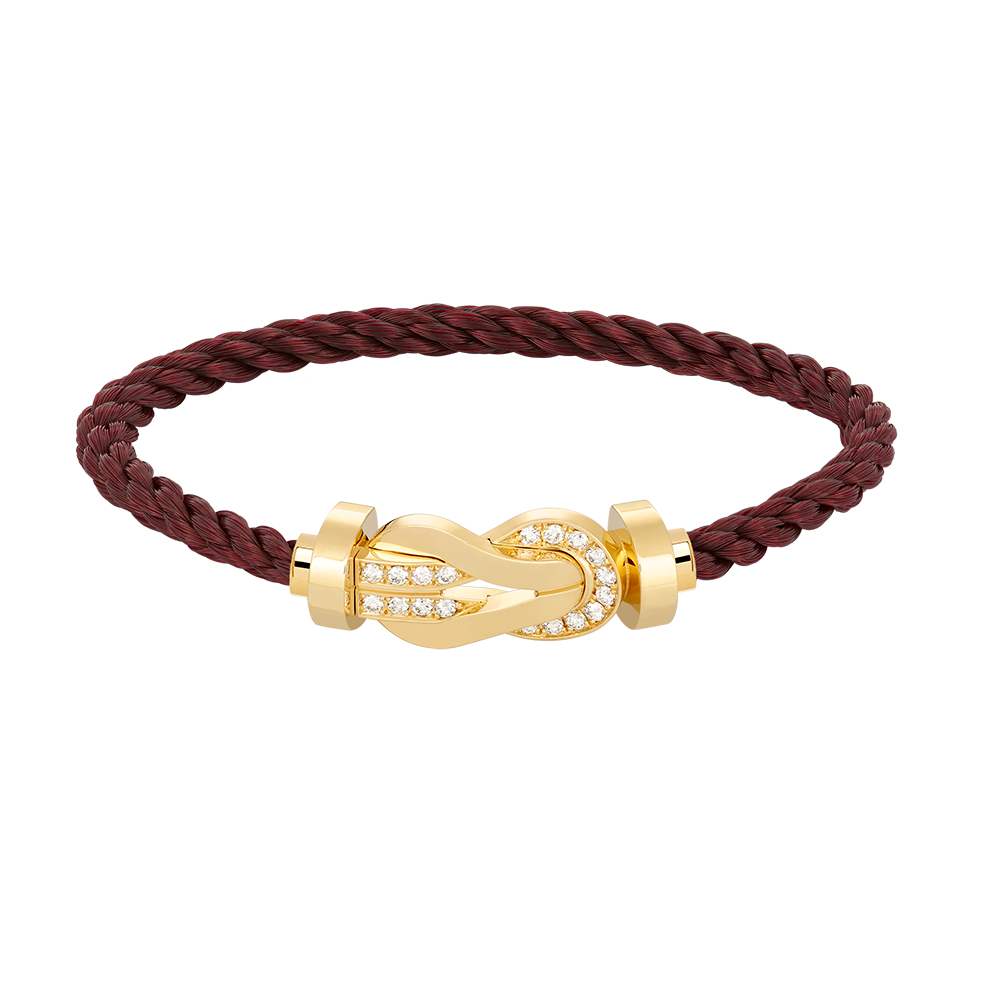 [Together Jewelry]CHANCE LARGE 8 FIGURE BUCKLE HALF DIAMOND BRACELET GOLD