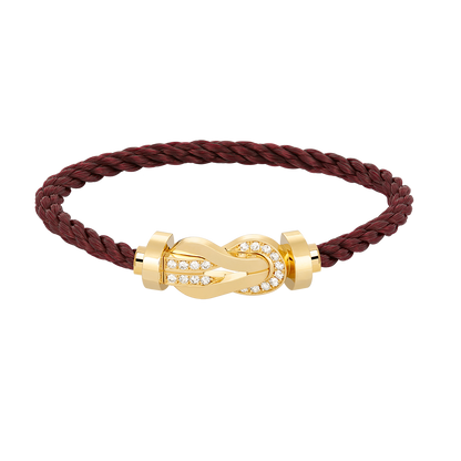 [Together Jewelry]CHANCE LARGE 8 FIGURE BUCKLE HALF DIAMOND BRACELET GOLD