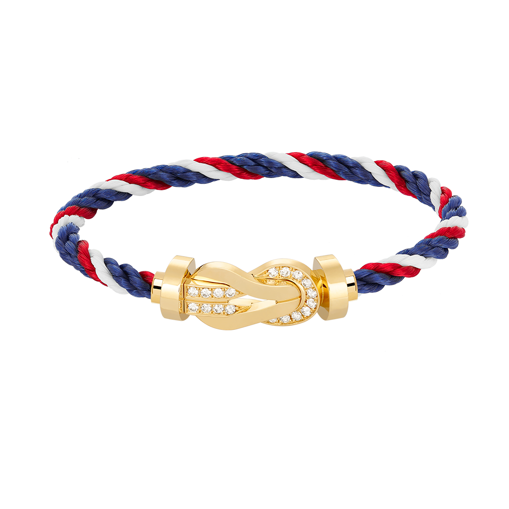[Together Jewelry]CHANCE LARGE 8 FIGURE BUCKLE HALF DIAMOND BRACELET GOLD