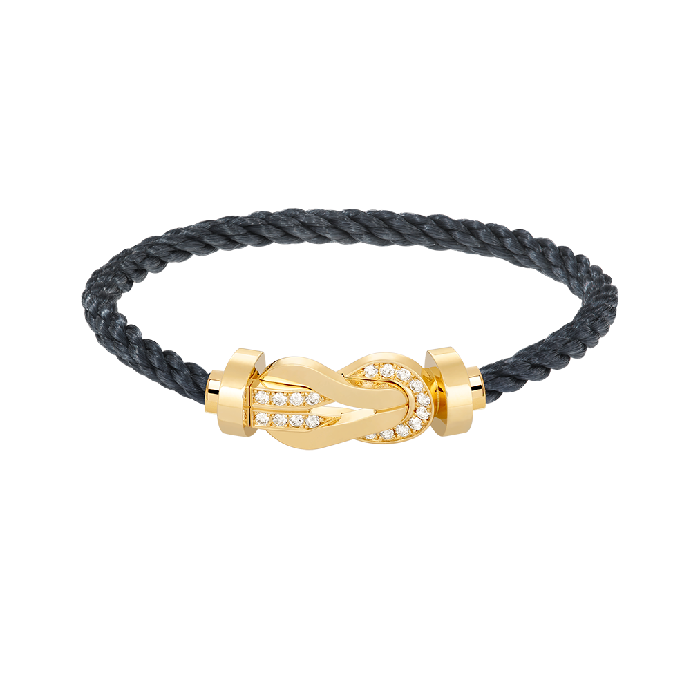 [Together Jewelry]CHANCE LARGE 8 FIGURE BUCKLE HALF DIAMOND BRACELET GOLD