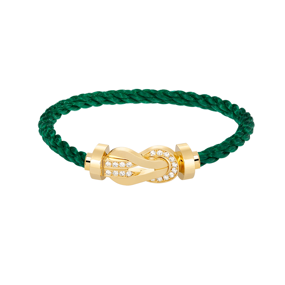 [Together Jewelry]CHANCE LARGE 8 FIGURE BUCKLE HALF DIAMOND BRACELET GOLD