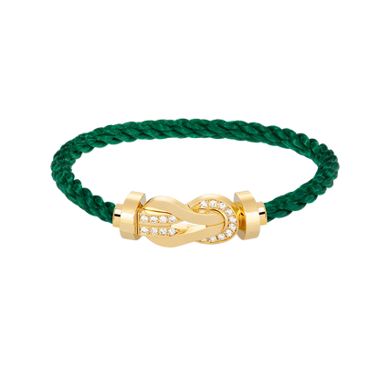 [Together Jewelry]CHANCE LARGE 8 FIGURE BUCKLE HALF DIAMOND BRACELET GOLD