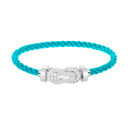 [Together Jewelry]CHANCE LARGE 8 FIGURE BUCKLE HALF DIAMOND BRACELET SILVER