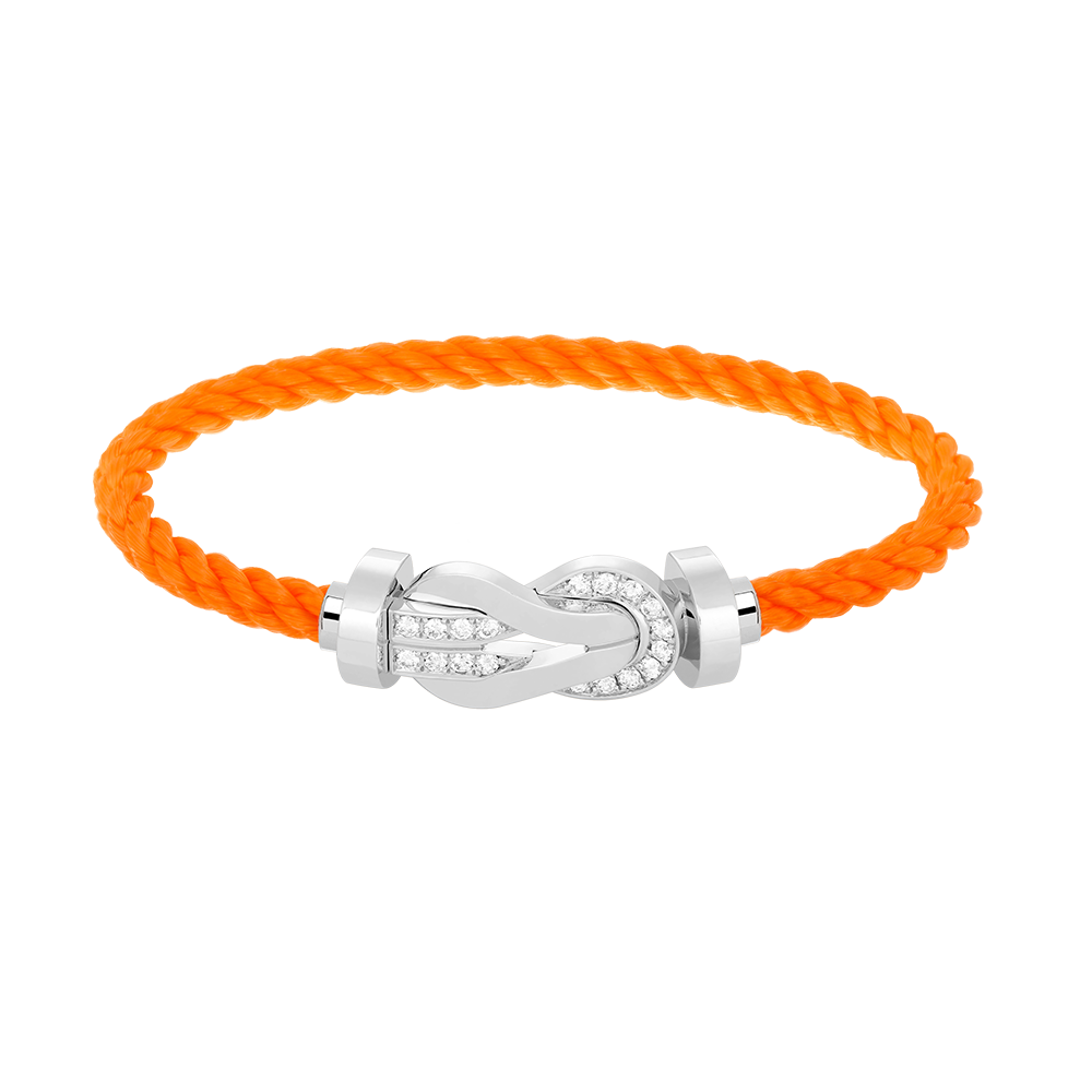 [Together Jewelry]CHANCE LARGE 8 FIGURE BUCKLE HALF DIAMOND BRACELET SILVER
