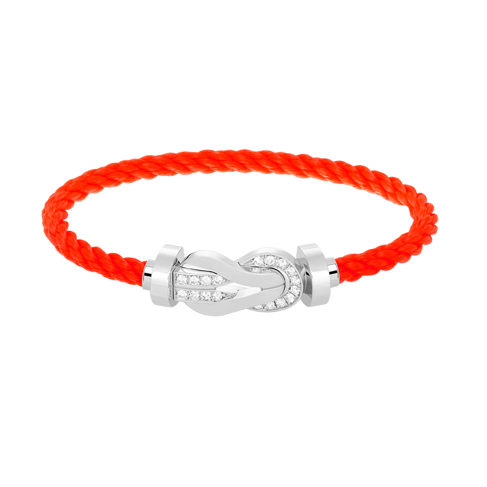 [Together Jewelry]CHANCE LARGE 8 FIGURE BUCKLE HALF DIAMOND BRACELET SILVER