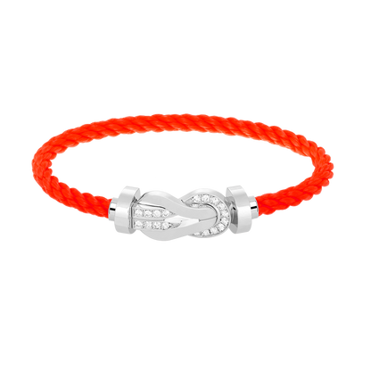 [Together Jewelry]CHANCE LARGE 8 FIGURE BUCKLE HALF DIAMOND BRACELET SILVER