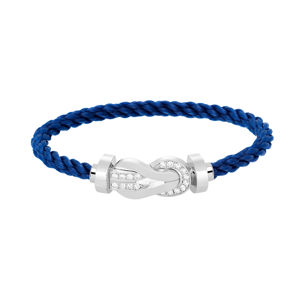 [Together Jewelry]CHANCE LARGE 8 FIGURE BUCKLE HALF DIAMOND BRACELET SILVER