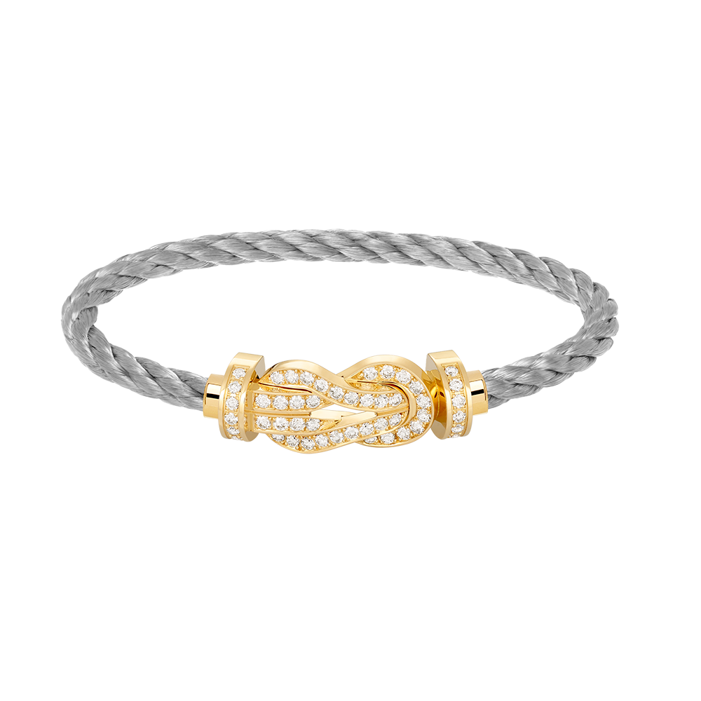 [Together Jewelry]CHANCE LARGE 8 FIGURE BUCKLE FULLDIAMOND BRACELET GOLD