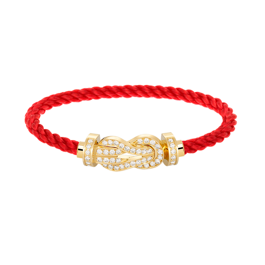 [Together Jewelry]CHANCE LARGE 8 FIGURE BUCKLE FULLDIAMOND BRACELET GOLD