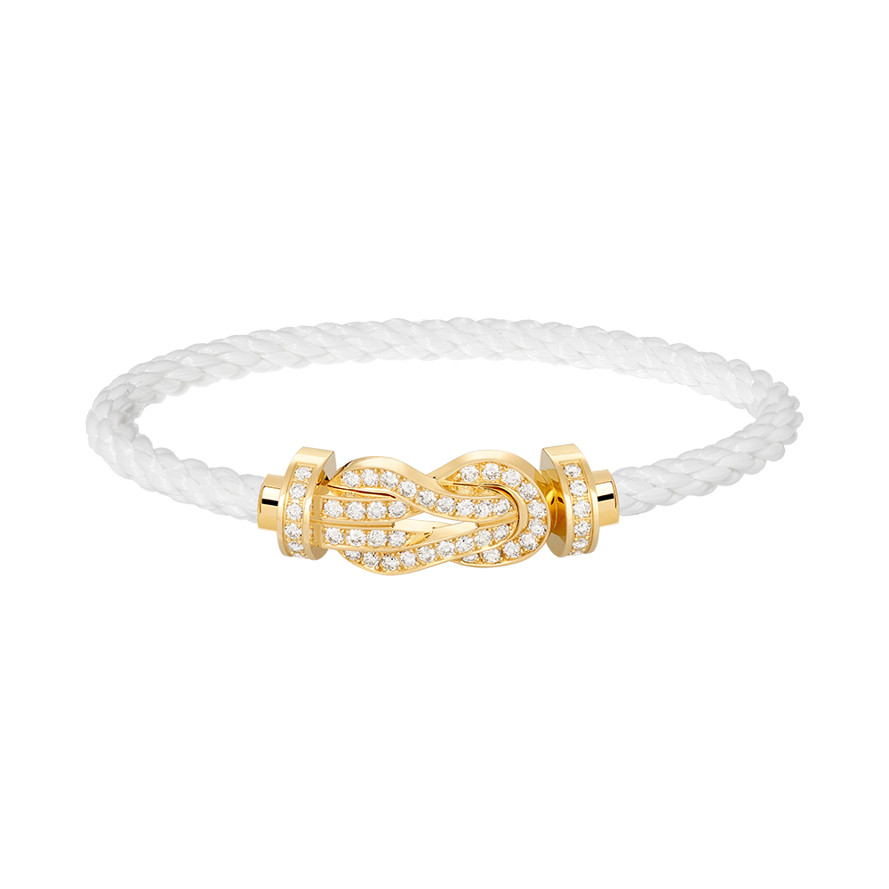 [Together Jewelry]CHANCE LARGE 8 FIGURE BUCKLE FULLDIAMOND BRACELET GOLD
