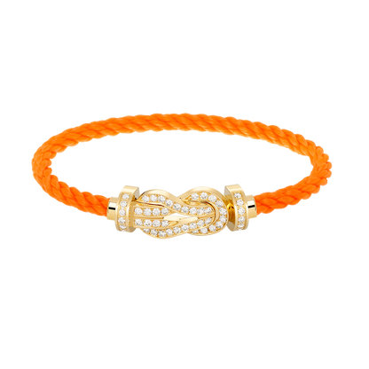 [Together Jewelry]CHANCE LARGE 8 FIGURE BUCKLE FULLDIAMOND BRACELET GOLD