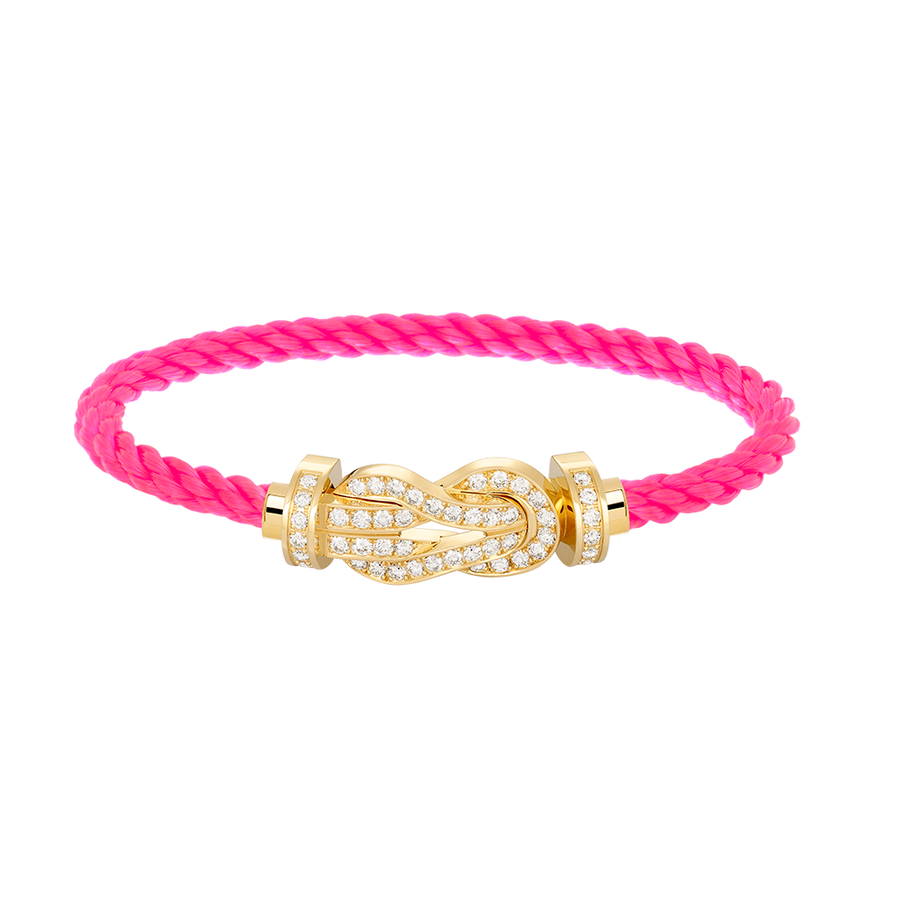 [Together Jewelry]CHANCE LARGE 8 FIGURE BUCKLE FULLDIAMOND BRACELET GOLD