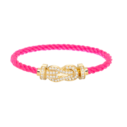[Together Jewelry]CHANCE LARGE 8 FIGURE BUCKLE FULLDIAMOND BRACELET GOLD