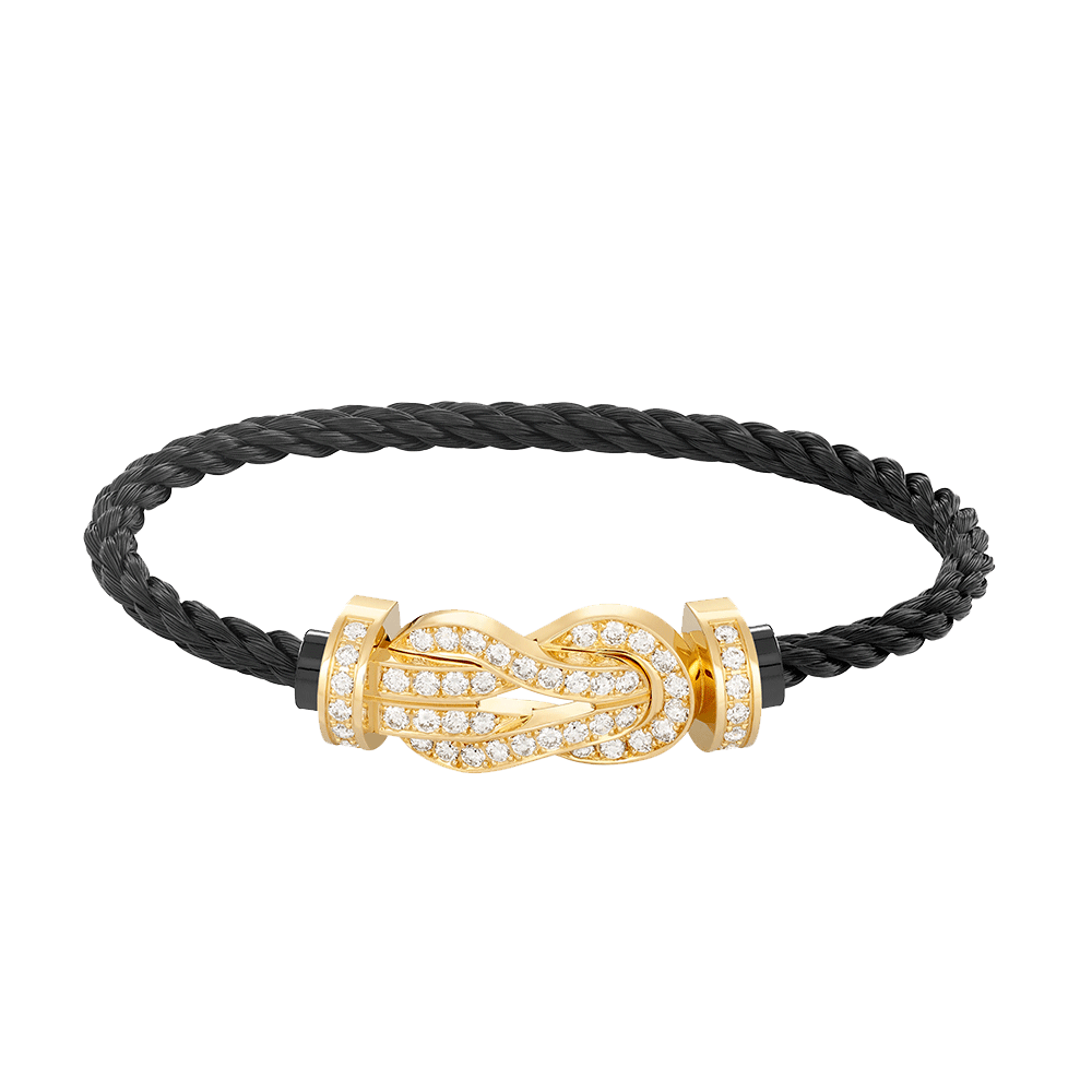 [Together Jewelry]CHANCE LARGE 8 FIGURE BUCKLE FULLDIAMOND BRACELET GOLD