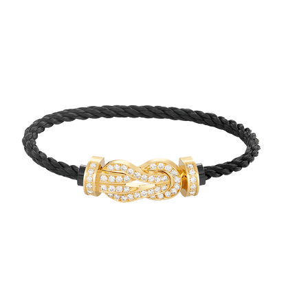 [Together Jewelry]CHANCE LARGE 8 FIGURE BUCKLE FULLDIAMOND BRACELET GOLD
