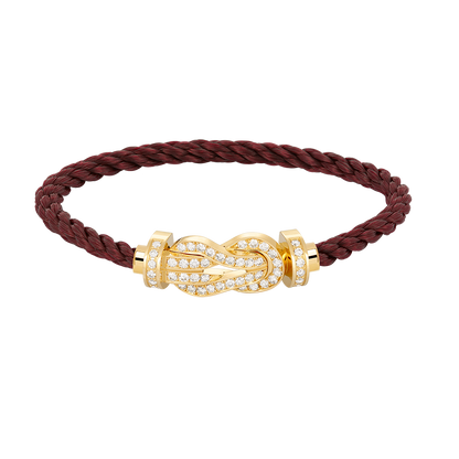 [Together Jewelry]CHANCE LARGE 8 FIGURE BUCKLE FULLDIAMOND BRACELET GOLD