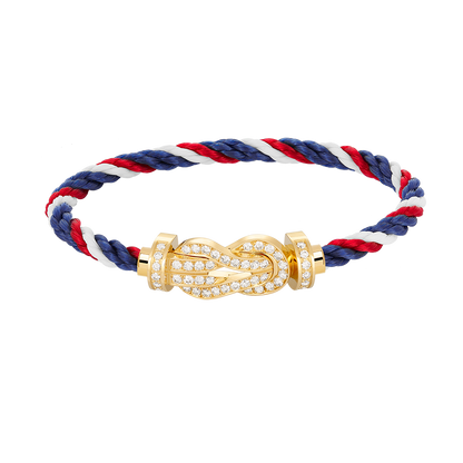 [Together Jewelry]CHANCE LARGE 8 FIGURE BUCKLE FULLDIAMOND BRACELET GOLD
