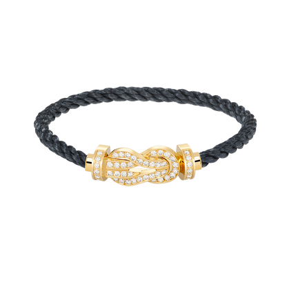 [Together Jewelry]CHANCE LARGE 8 FIGURE BUCKLE FULLDIAMOND BRACELET GOLD