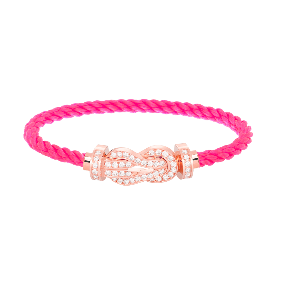 [Together Jewelry]CHANCE LARGE 8 FIGURE BUCKLE FULL DIAMOND BRACELET ROSE GOLD