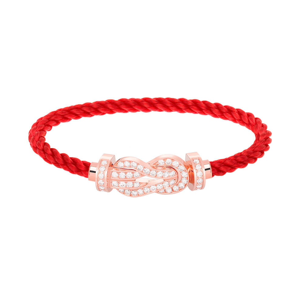 [Together Jewelry]CHANCE LARGE 8 FIGURE BUCKLE FULL DIAMOND BRACELET ROSE GOLD