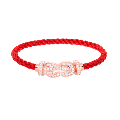 [Together Jewelry]CHANCE LARGE 8 FIGURE BUCKLE FULL DIAMOND BRACELET ROSE GOLD