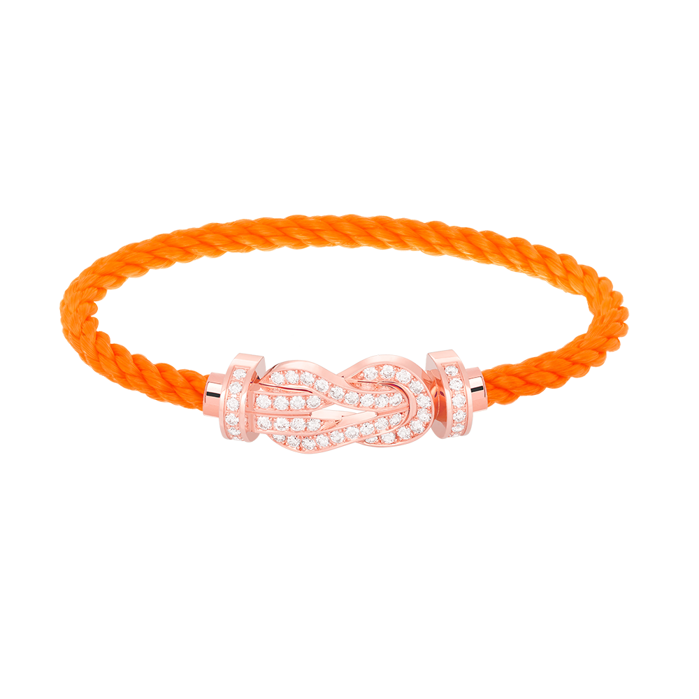 [Together Jewelry]CHANCE LARGE 8 FIGURE BUCKLE FULL DIAMOND BRACELET ROSE GOLD