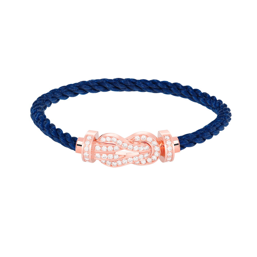 [Together Jewelry]CHANCE LARGE 8 FIGURE BUCKLE FULL DIAMOND BRACELET ROSE GOLD