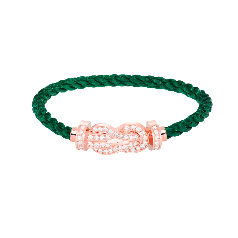 [Together Jewelry]CHANCE LARGE 8 FIGURE BUCKLE FULL DIAMOND BRACELET ROSE GOLD