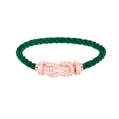 [Together Jewelry]CHANCE LARGE 8 FIGURE BUCKLE FULL DIAMOND BRACELET ROSE GOLD