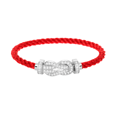 [Together Jewelry]CHANCE LARGE 8 FIGURE BUCKLE FULL DIAMOND BRACELET SILVER