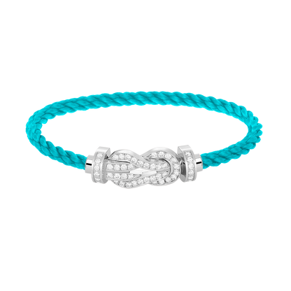 [Together Jewelry]CHANCE LARGE 8 FIGURE BUCKLE FULL DIAMOND BRACELET SILVER