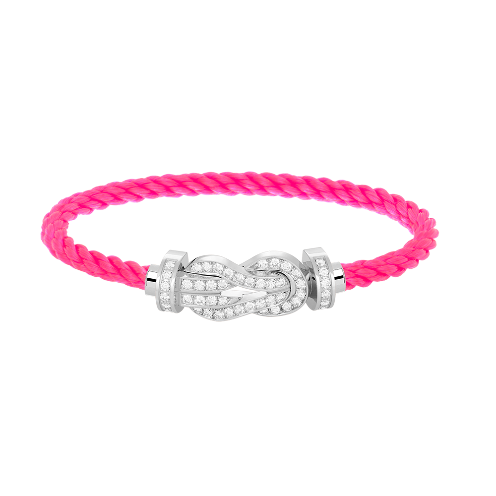 [Together Jewelry]CHANCE LARGE 8 FIGURE BUCKLE FULL DIAMOND BRACELET SILVER