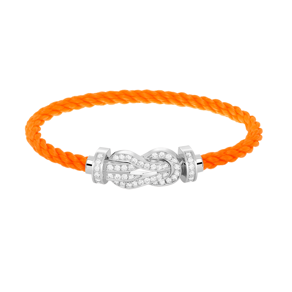 [Together Jewelry]CHANCE LARGE 8 FIGURE BUCKLE FULL DIAMOND BRACELET SILVER