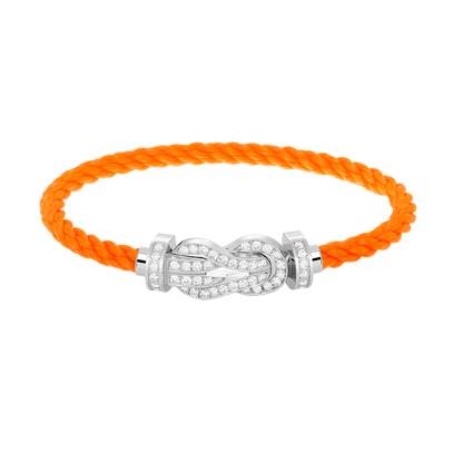 [Together Jewelry]CHANCE LARGE 8 FIGURE BUCKLE FULL DIAMOND BRACELET SILVER