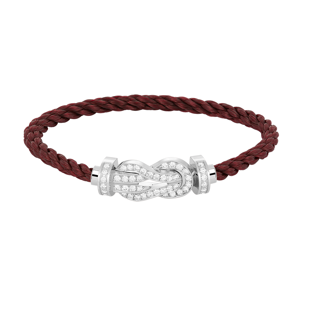 [Together Jewelry]CHANCE LARGE 8 FIGURE BUCKLE FULL DIAMOND BRACELET SILVER