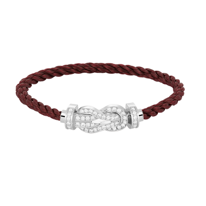 [Together Jewelry]CHANCE LARGE 8 FIGURE BUCKLE FULL DIAMOND BRACELET SILVER