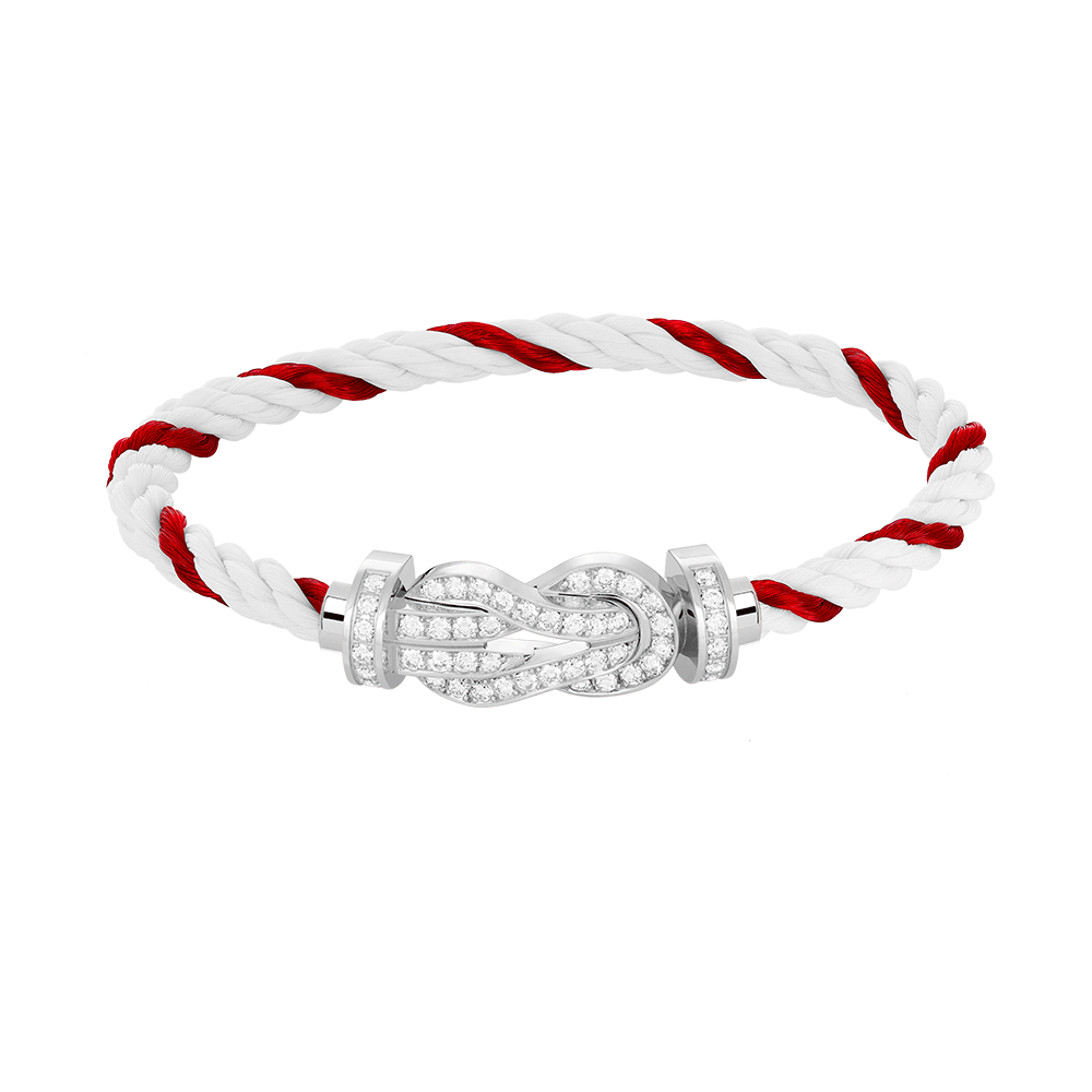 [Together Jewelry]CHANCE LARGE 8 FIGURE BUCKLE FULL DIAMOND BRACELET SILVER