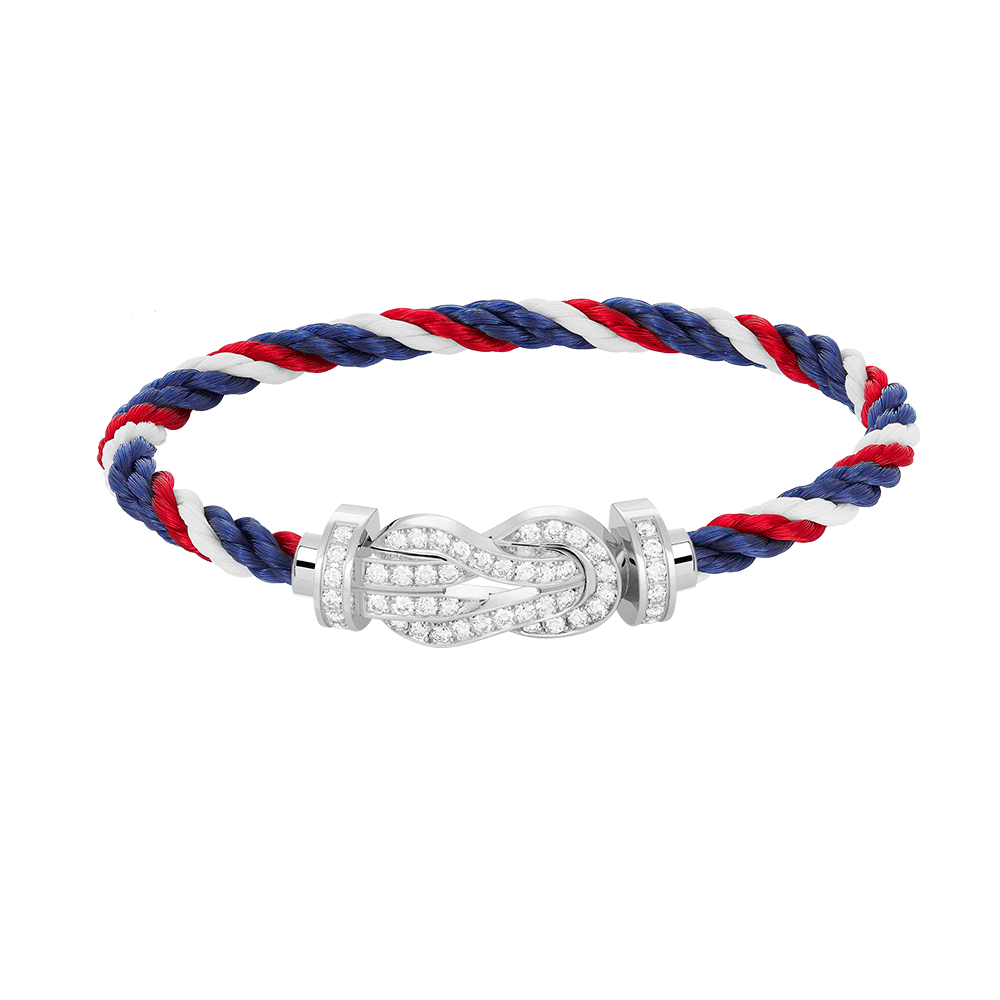 [Together Jewelry]CHANCE LARGE 8 FIGURE BUCKLE FULL DIAMOND BRACELET SILVER