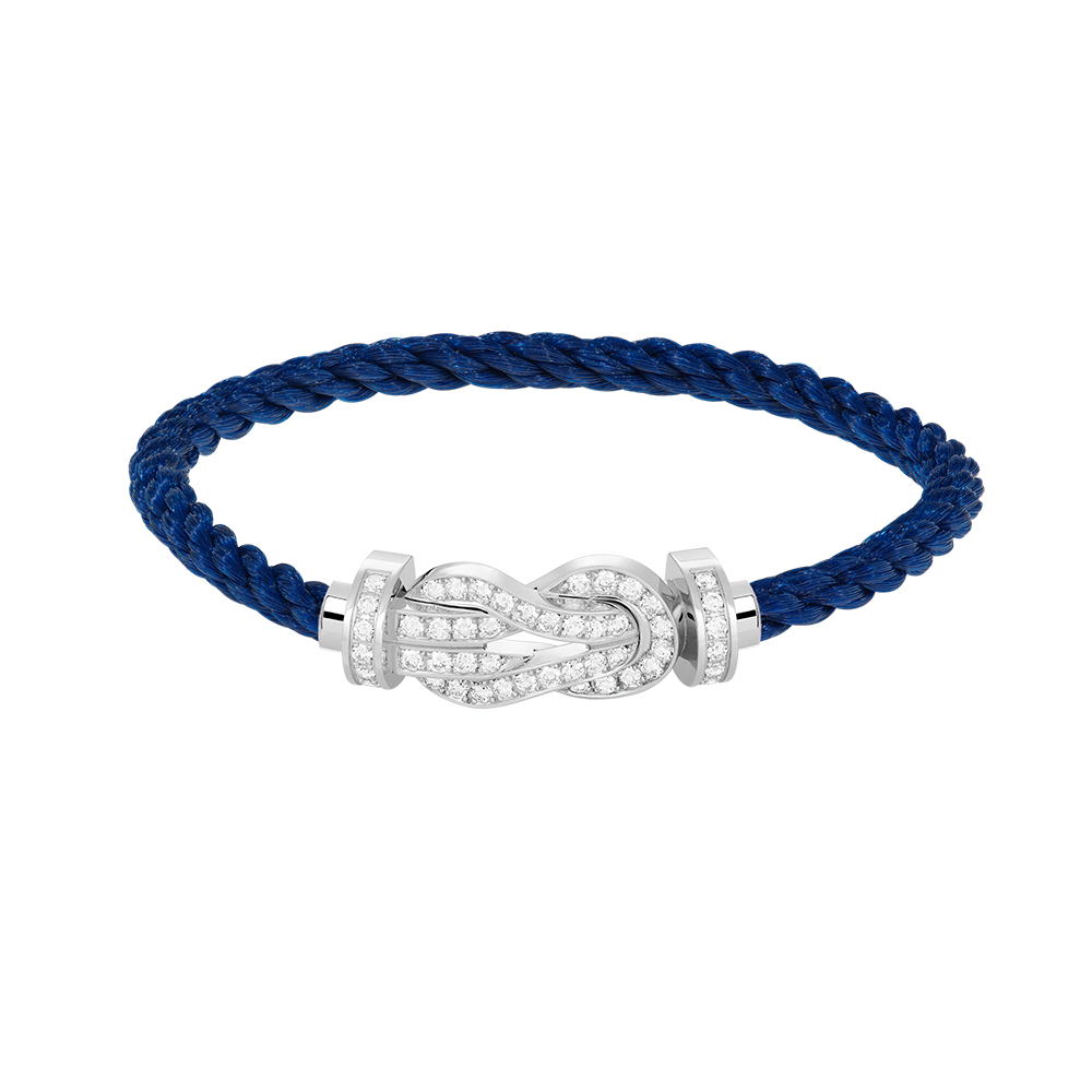 [Together Jewelry]CHANCE LARGE 8 FIGURE BUCKLE FULL DIAMOND BRACELET SILVER