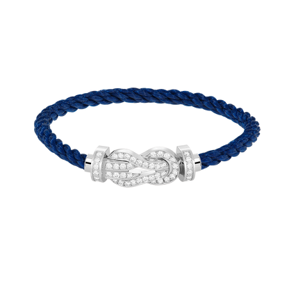 [Together Jewelry]CHANCE LARGE 8 FIGURE BUCKLE FULL DIAMOND BRACELET SILVER