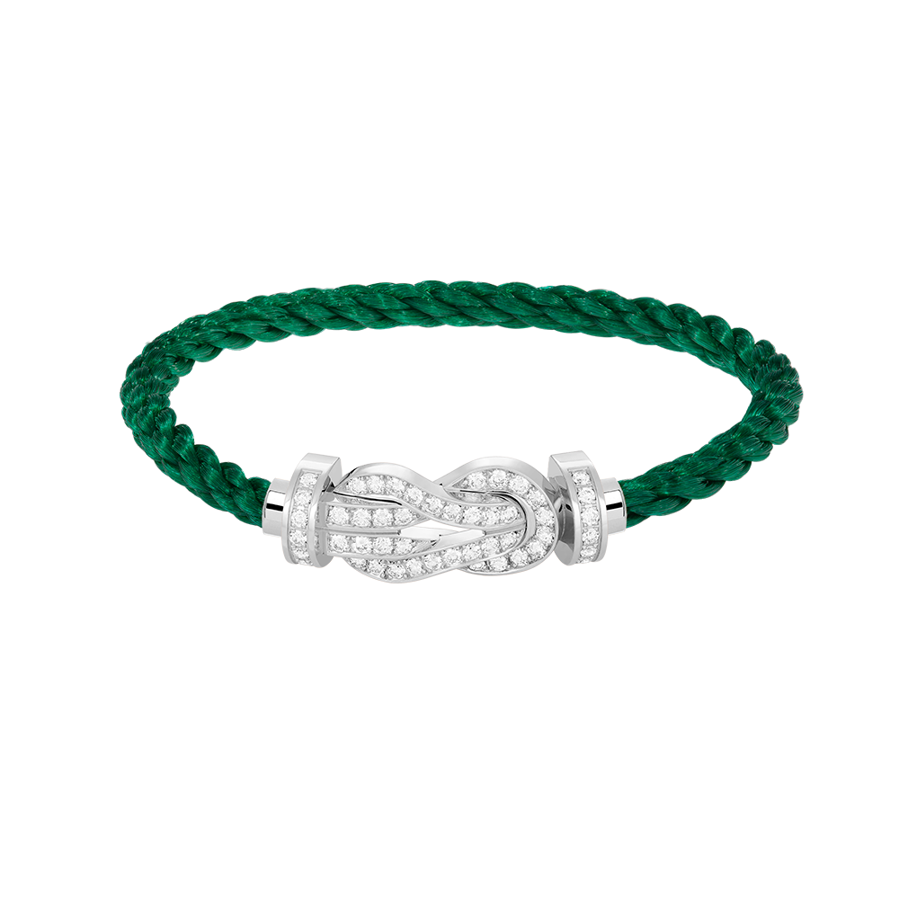 [Together Jewelry]CHANCE LARGE 8 FIGURE BUCKLE FULL DIAMOND BRACELET SILVER