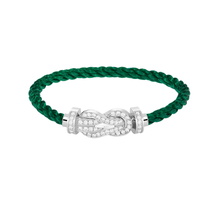 [Together Jewelry]CHANCE LARGE 8 FIGURE BUCKLE FULL DIAMOND BRACELET SILVER
