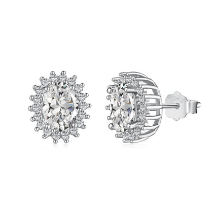 [Together]Delicate Radiant Oval Cut Daily Earrings